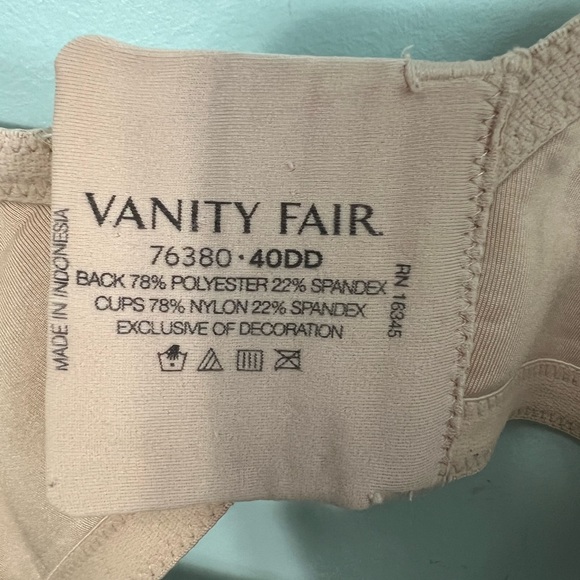 Vanity Fair cream bra Size 40DD - Picture 4 of 4
